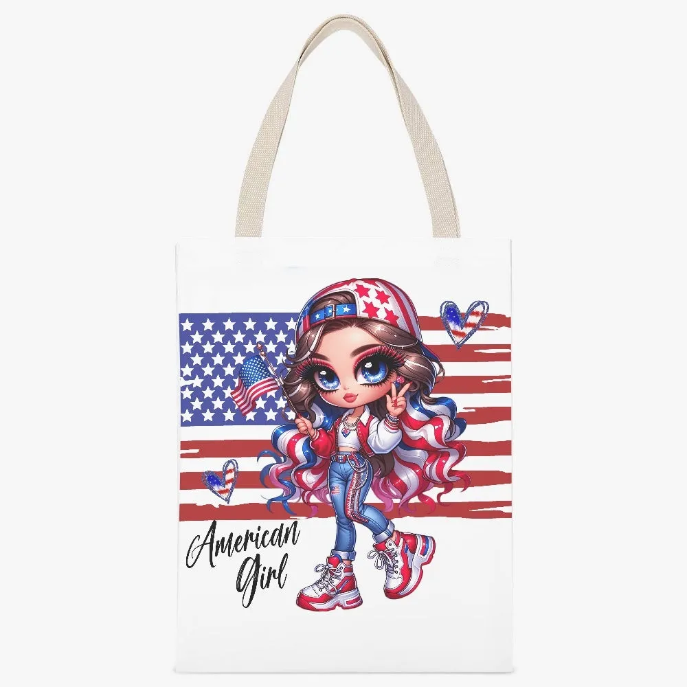 All American Girl Canvas Tote