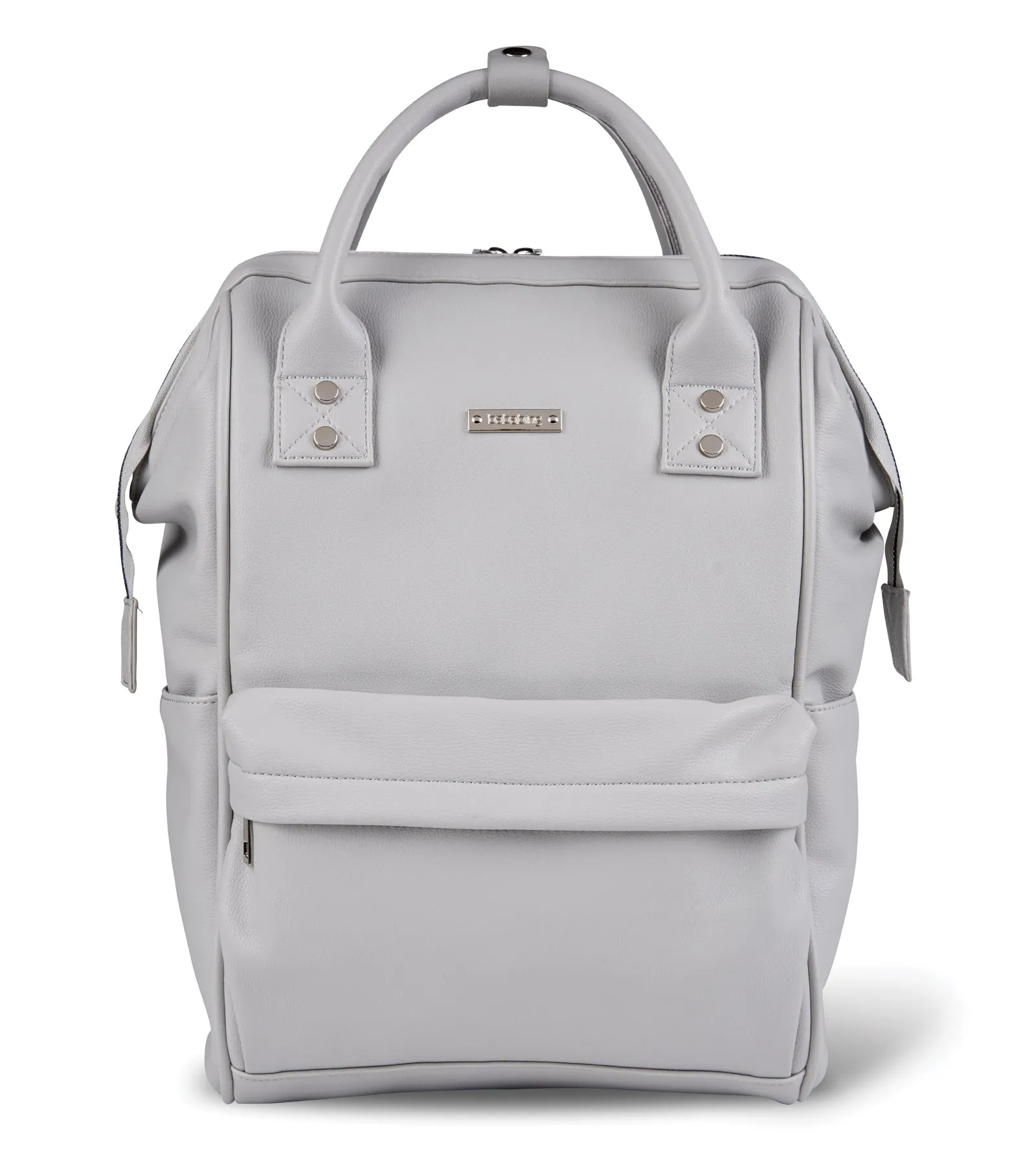 Bababing Mani Changing Bag Dove Grey Leatherette