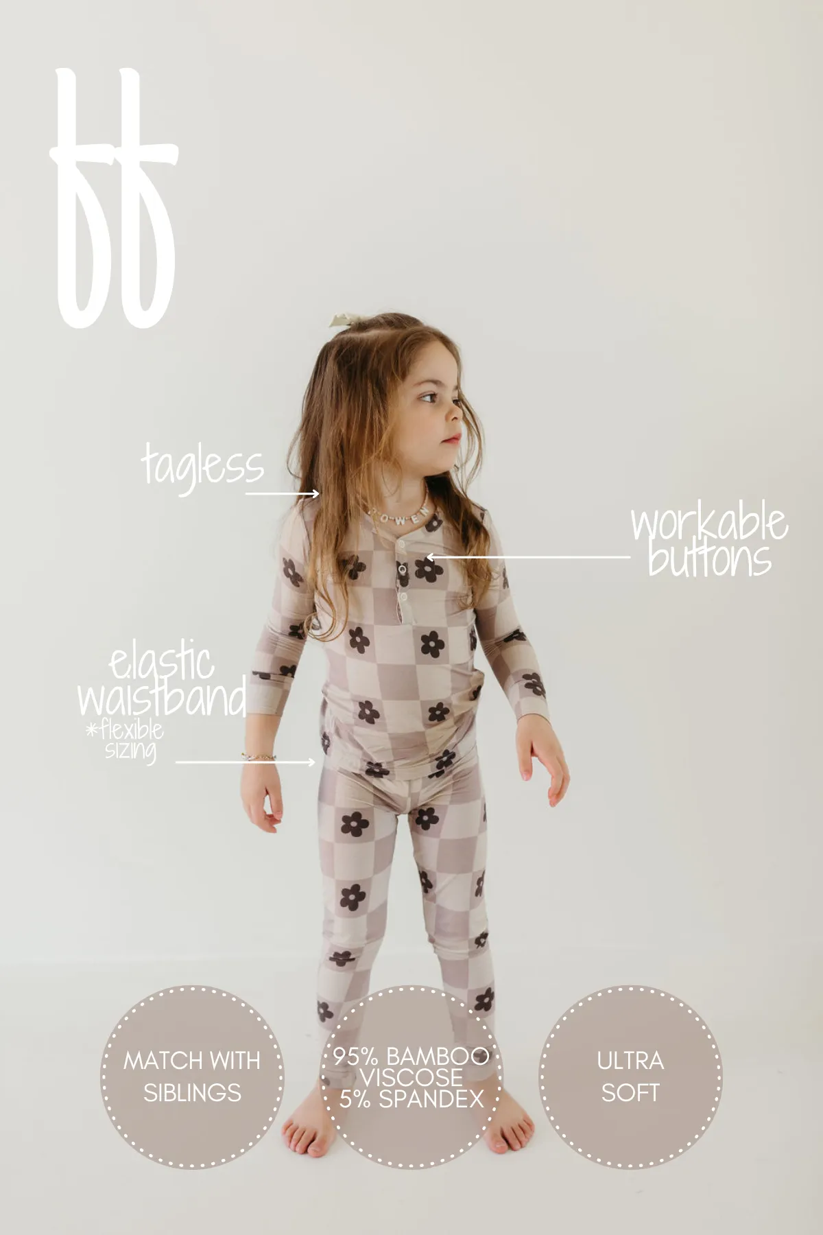 Bamboo Two Piece Pajamas | Flower Child