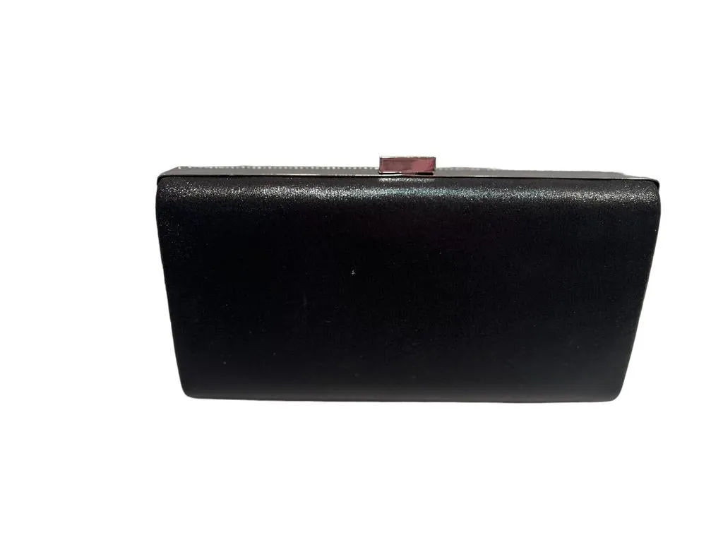 Black and Crystal Evening Clutch Bag