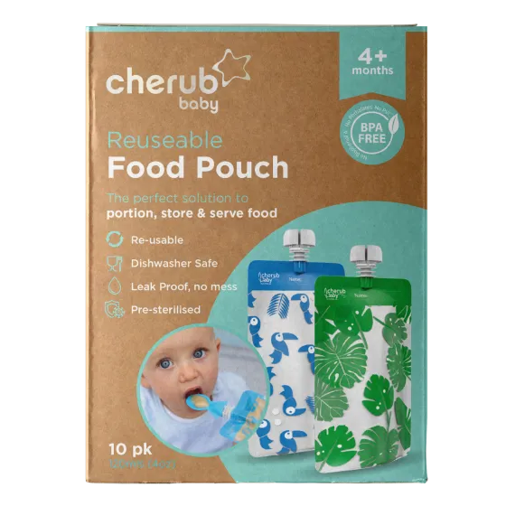 Cherub Re-useable Food Pouch Min G&B