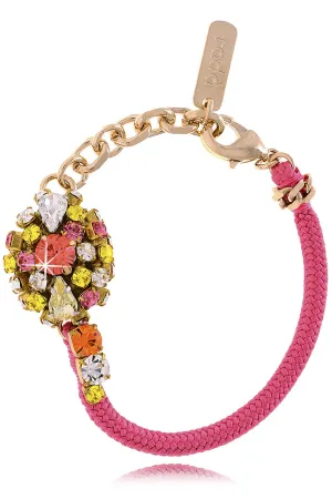 CONSTANCE Fuchsia Cord Bracelet