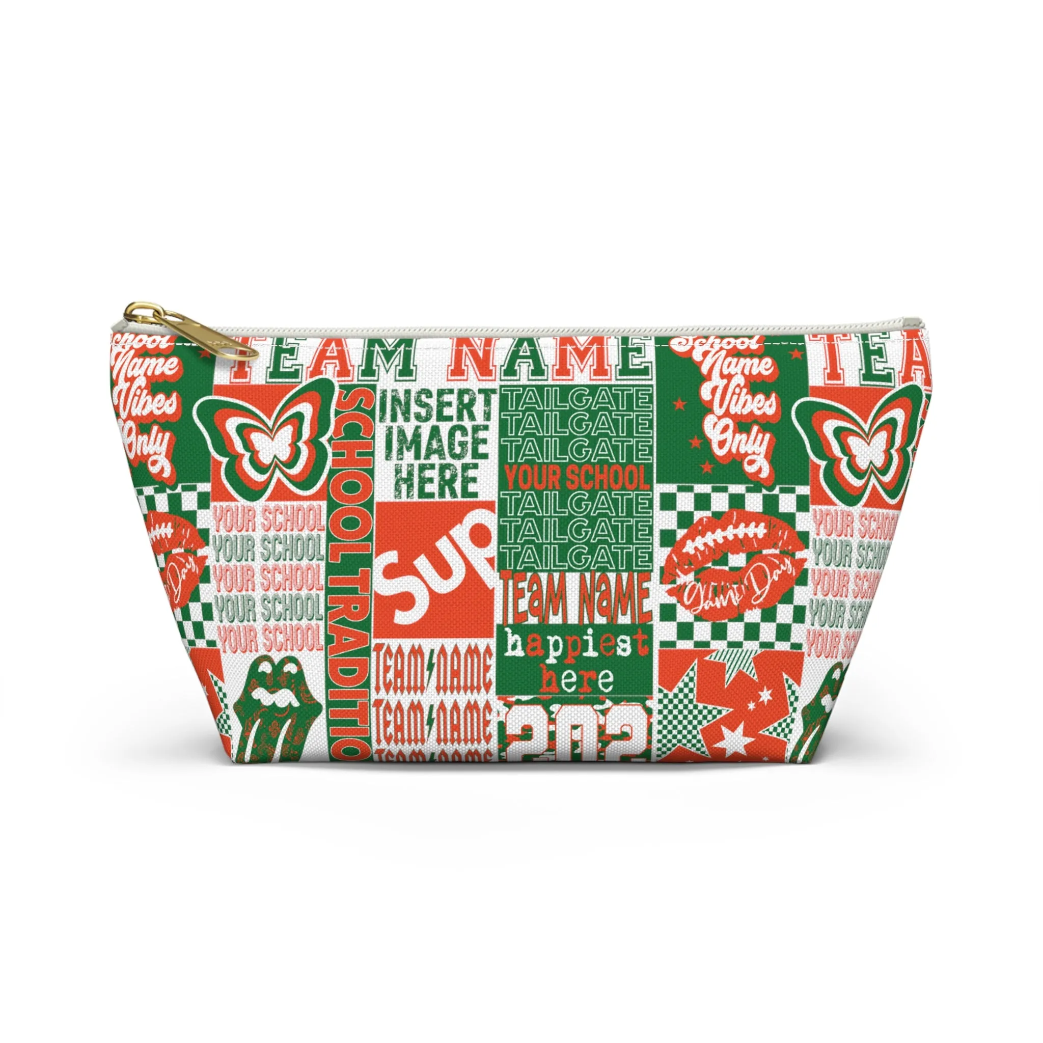 Customize Your Own College Spirit Makeup Bag