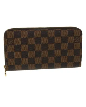 Damier Ebene Zippy Wallet Long Wallet