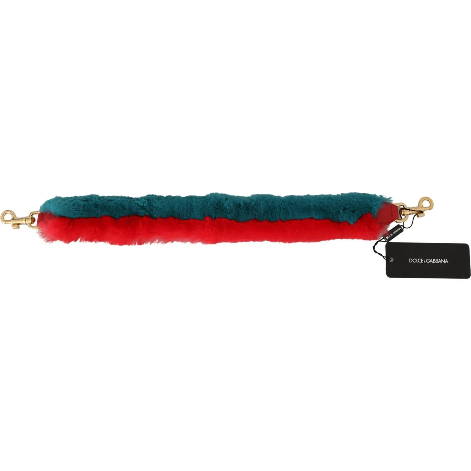 Dolce & Gabbana Elegant Red Lapin Fur Shoulder Strap