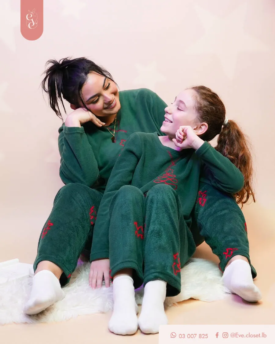 EVE.CLOSET Plus Size Mother And Daughter Pajama