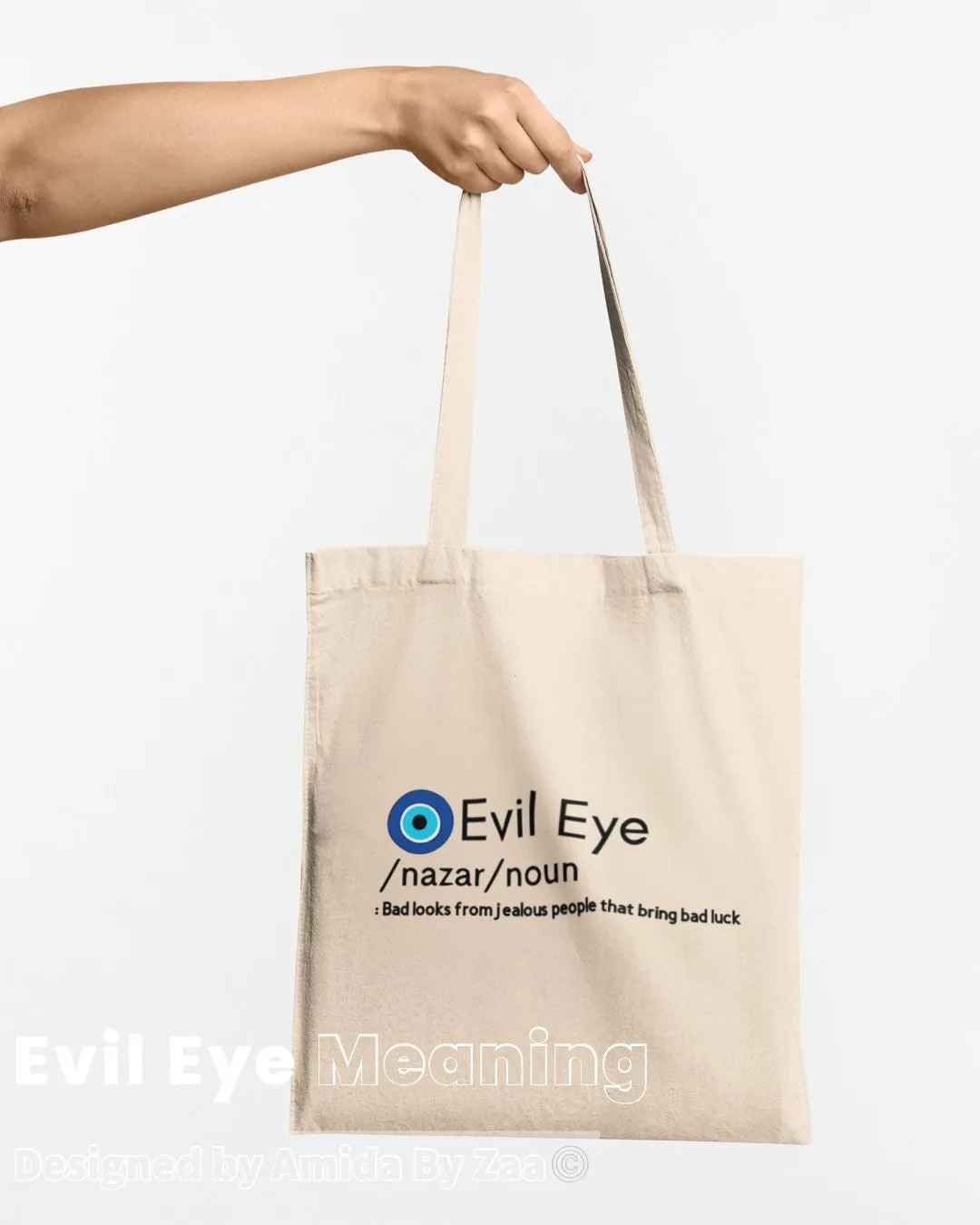 Evil Eye Meaning Tote Bag, Evil Eye Tote Bag, Bohemian Tote Bag