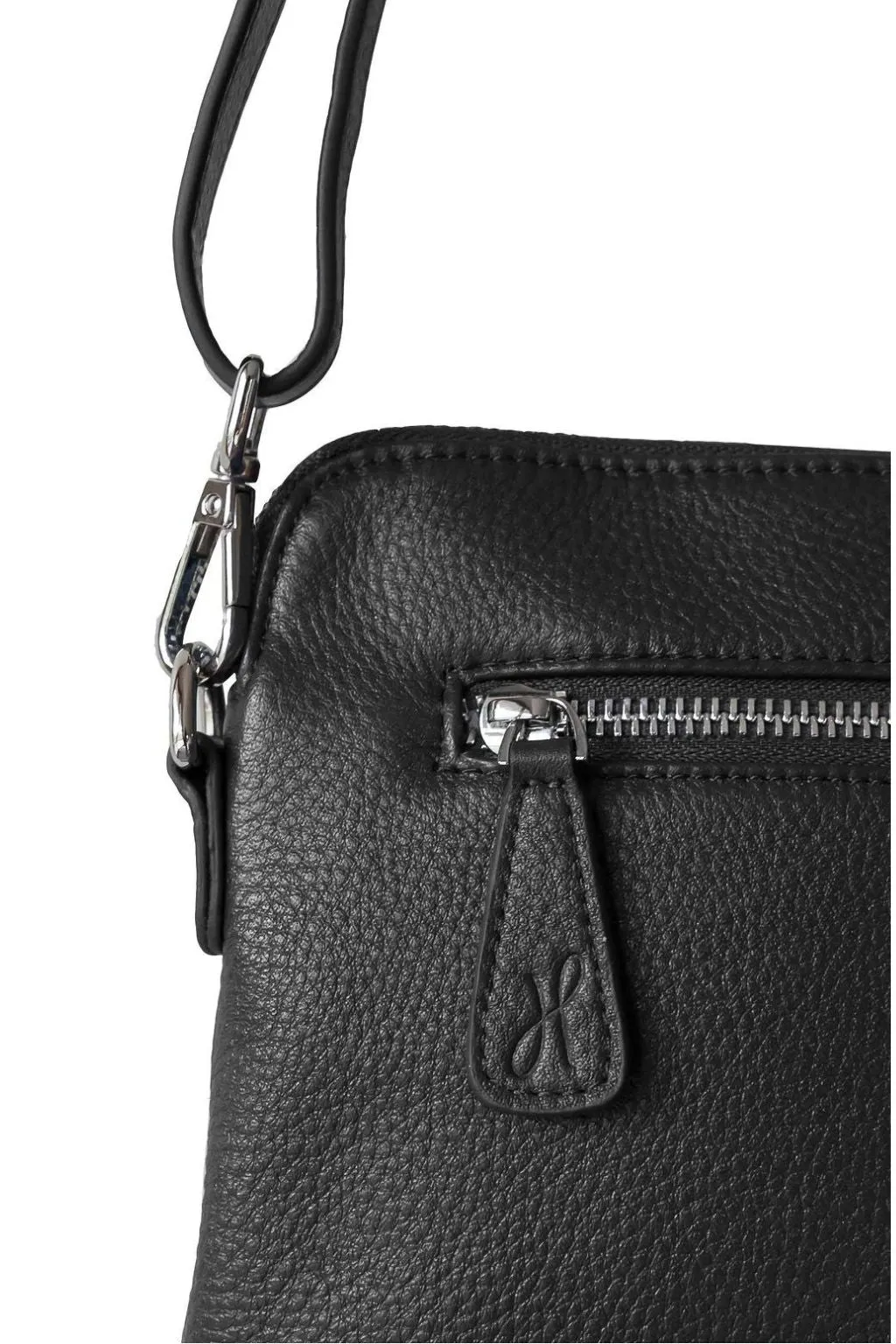 Hoopla Mini Cross Body Slouch Bag - Black