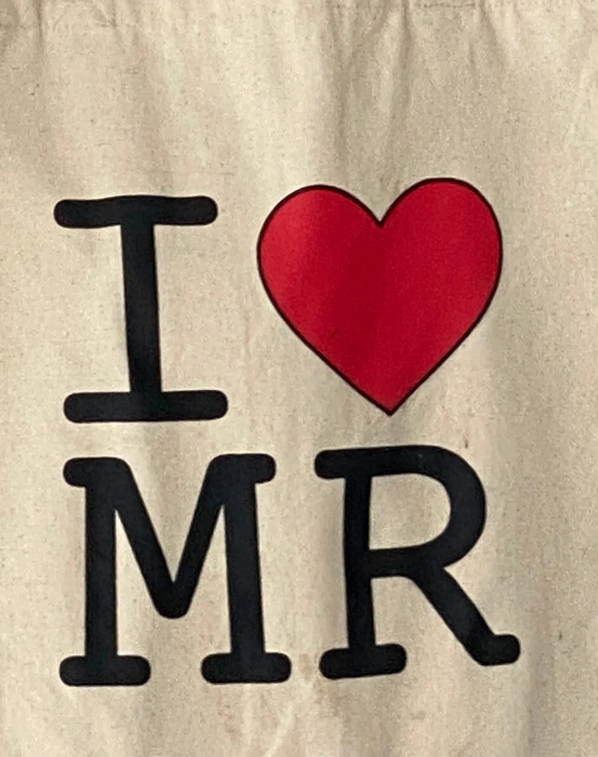 I Heart MR Tote Bag in Off White