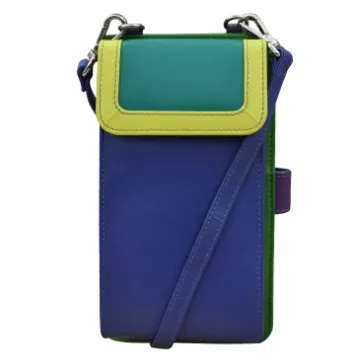 Leather Phone Wallet Crossbody Bag