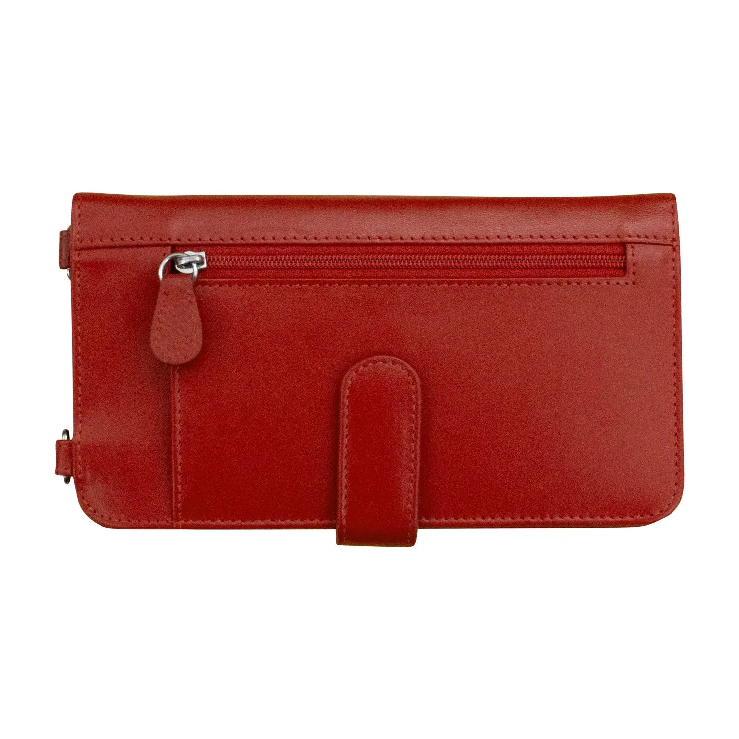 Leather Phone Wallet Crossbody Bag