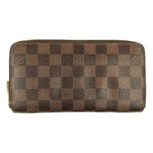 Louis Vuitton Brown Zippy Damier Ebene Wallet