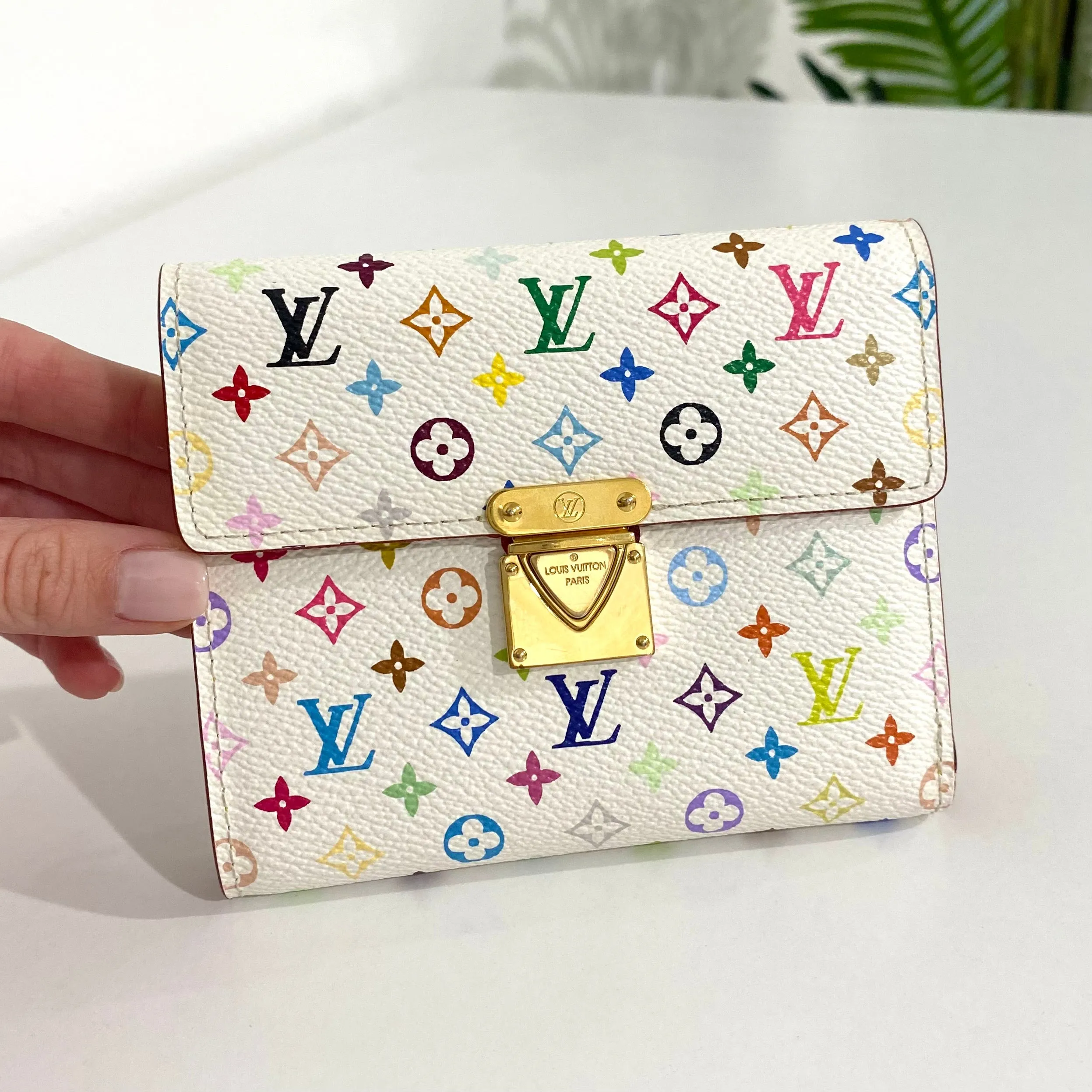 Louis Vuitton Murakami White Multicolore Wallet