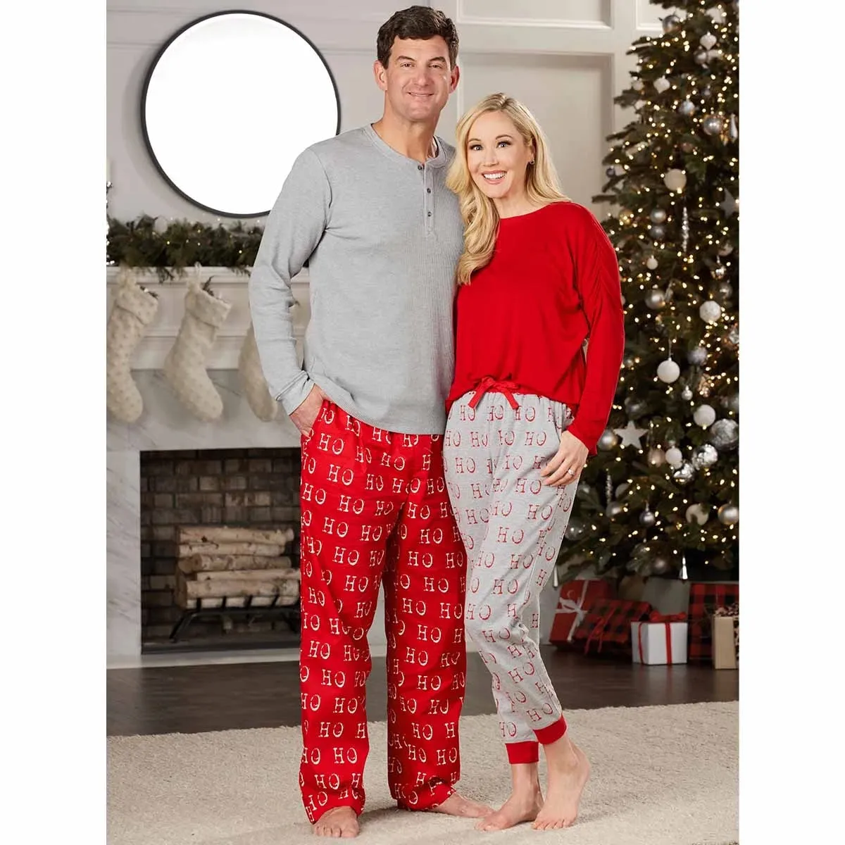 Mud Pie Mens Holiday PJ Set Ho