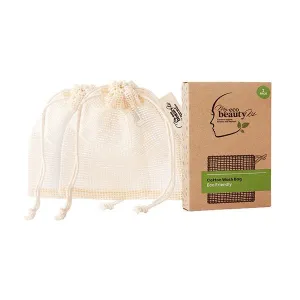 MY ECO BEAUTY KIT - COTTON WASH BAG- 2pk