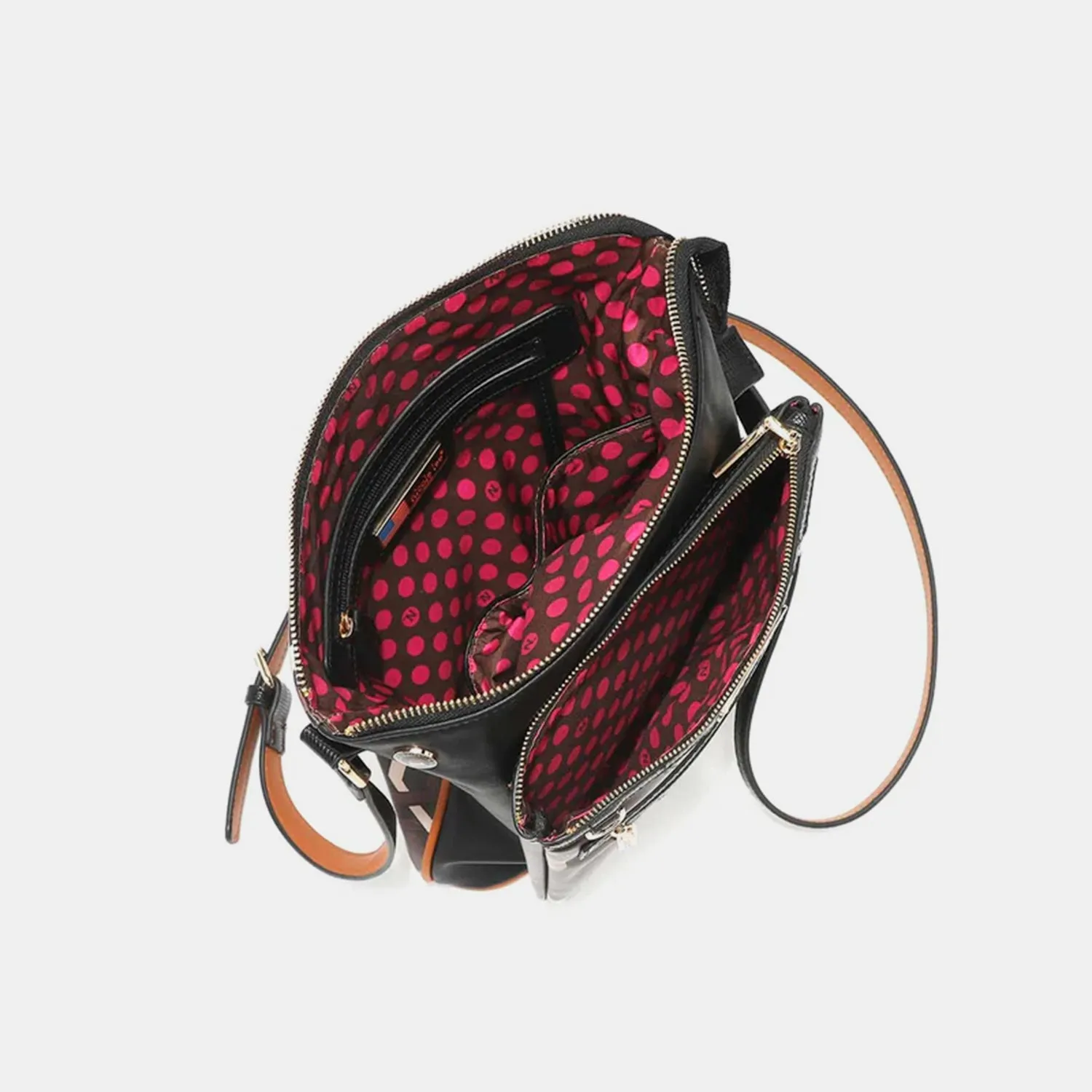 Nicole Lee USA Geometric Pattern Crossbody Bag