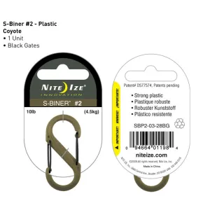 Nite Ize Plastic S-Biner #2 Coyote Brown