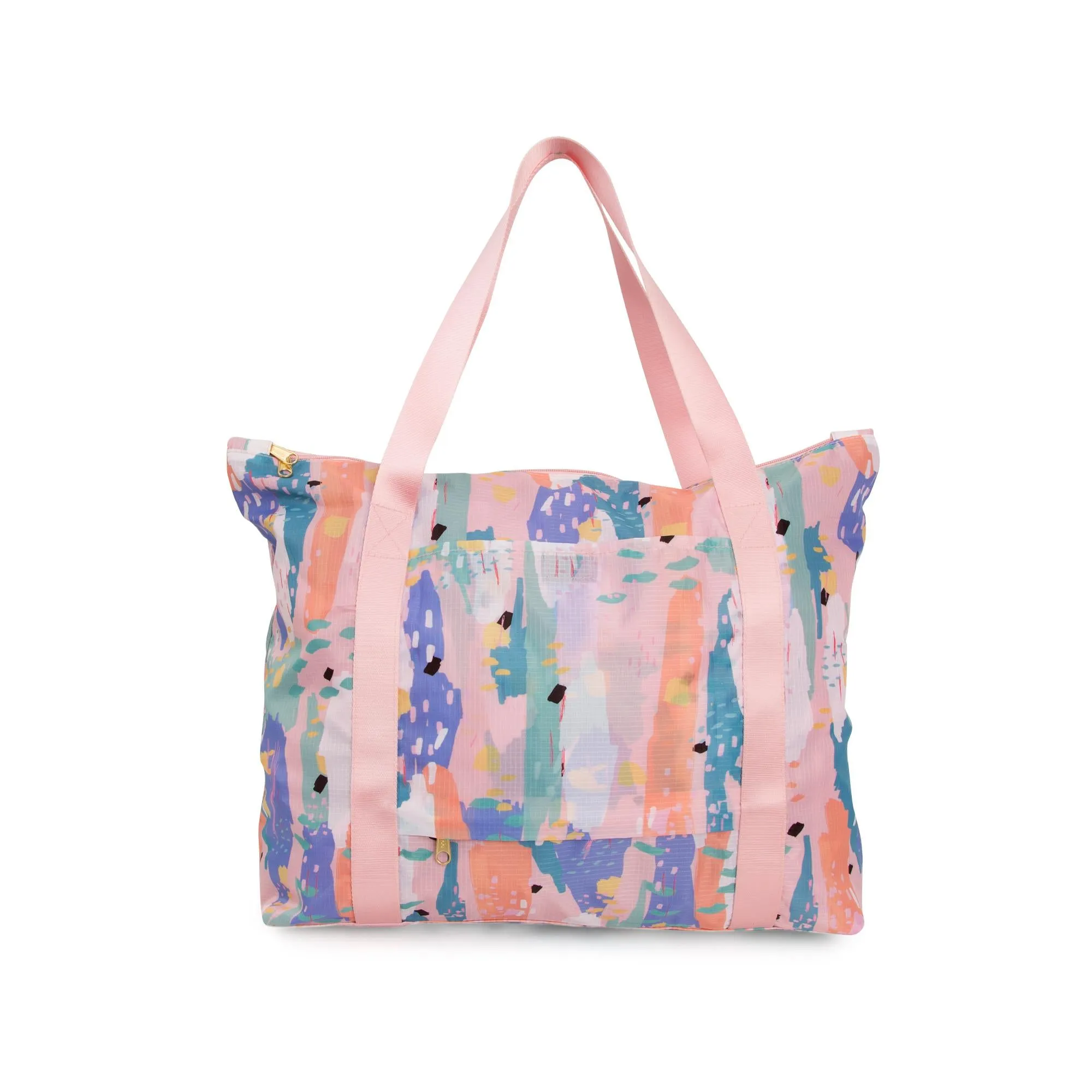 Pink Breeze Packable Tote Bag