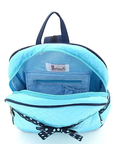 QSD2716 Quilted Solid Zippered Backpack