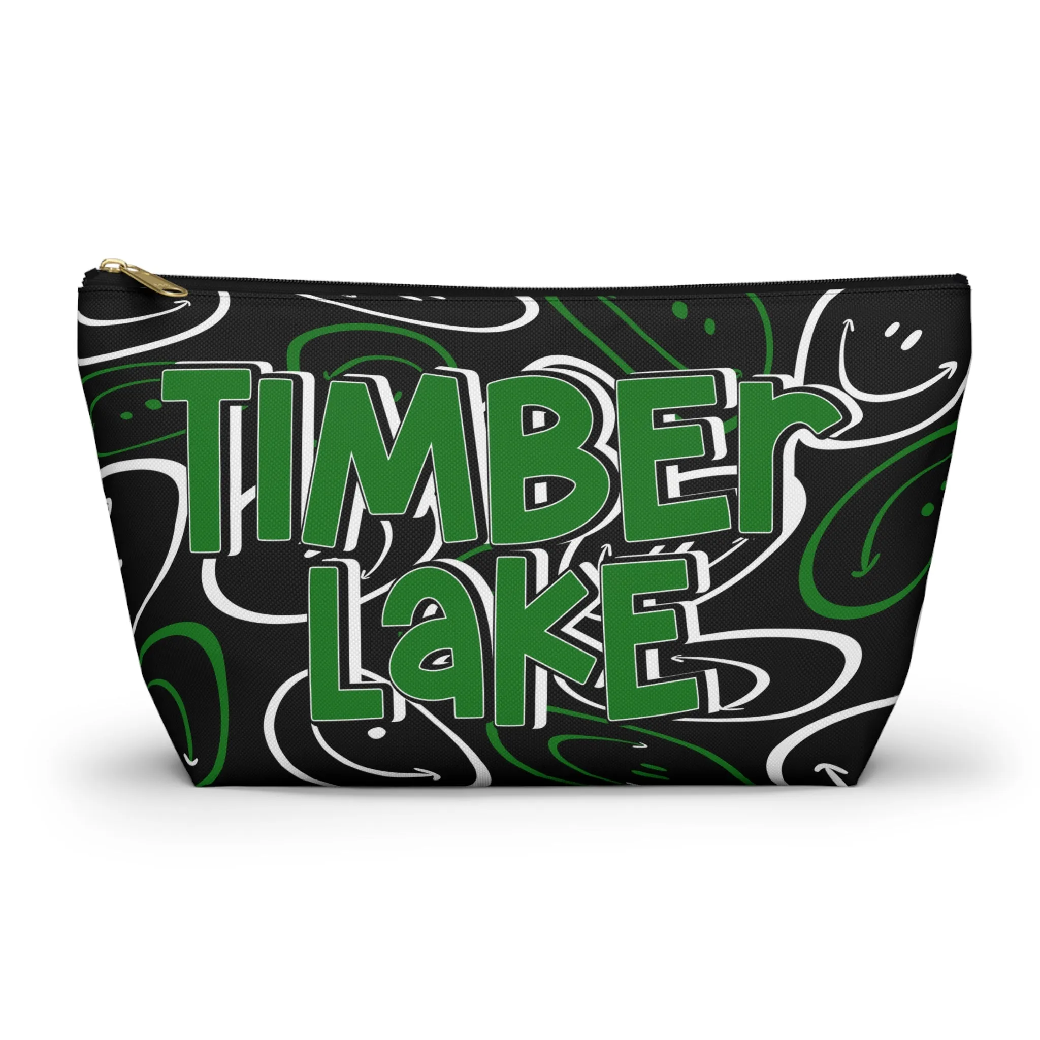 Timber Lake Smiley Face Makeup Bag