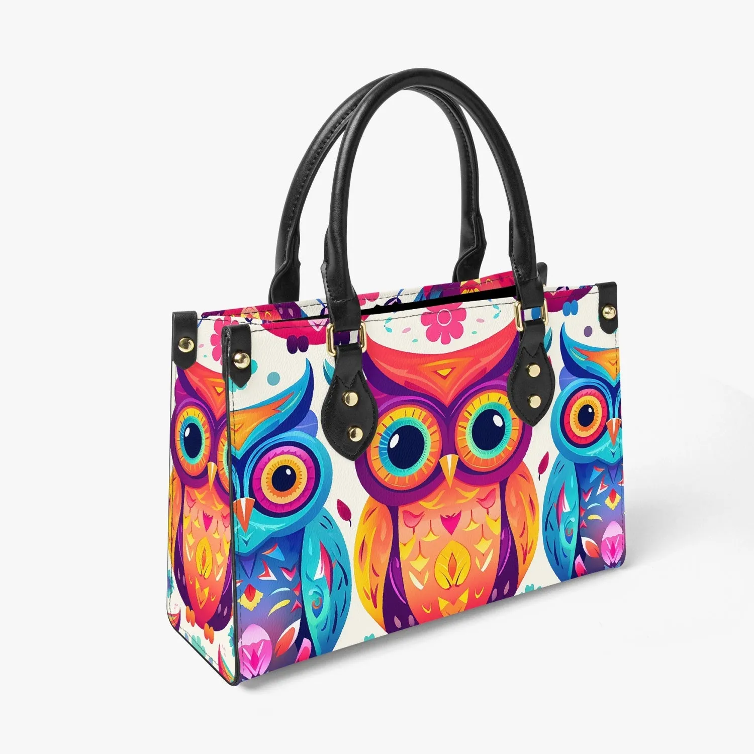 Women's Tote Bag - Long Strap - Owls