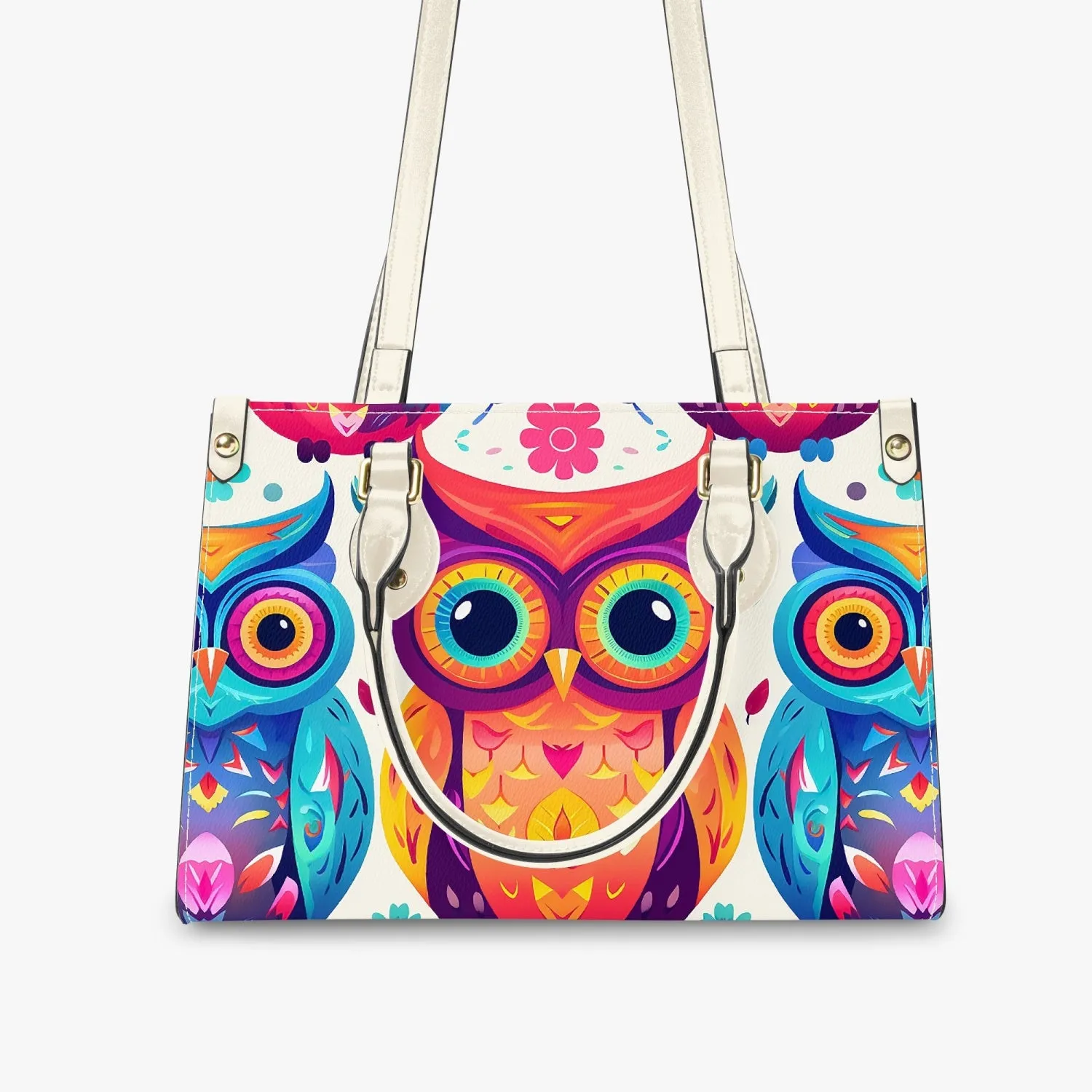 Women's Tote Bag - Long Strap - Owls